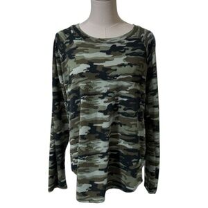 Bobbie Brooks Green‎ Camouflage Sweater SZ XL